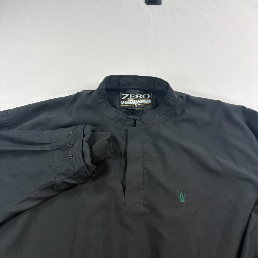 Zero Restriction Jacket Mens XL Black Calusa Pines Golf Course Windbreaker